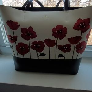NWT Kate Spade poppy tote bag